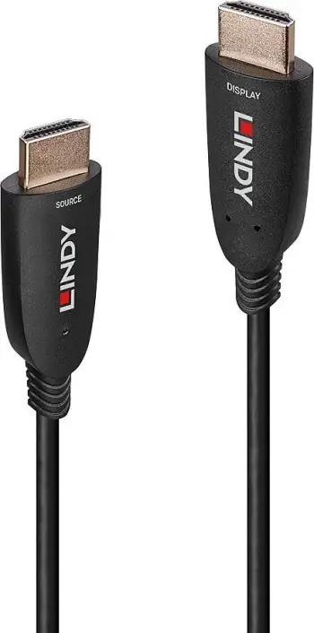 Kabllo HDMI Lindy, 100m, Fibër Optike Hibride, 8K 60Hz