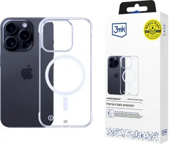 Kllëf telefoni 3MK Just20g MagCase për iPhone 13 Pro, MagSafe, polikarbonat, transparent