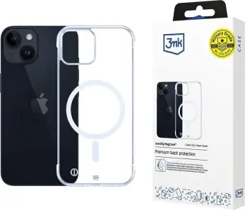 Këllëf telefoni 3MK Just20g MagCase për iPhone 14, ultra i hollë, MagSafe, transparent
