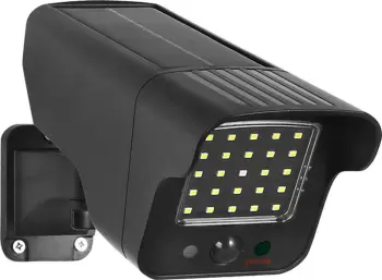 Prozhektor diellor LED SOL1803S, sensor lëvizjeje, montim muri, i zi