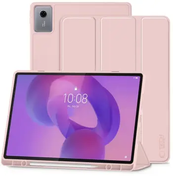 Mbulesë flip Tech-Protect SC Pen për Lenovo Idea Tab Plus 12.1, funksion sleep wake, rozë