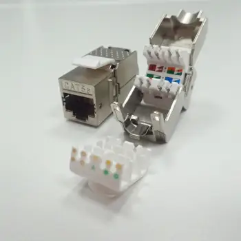 Modul rrjeti NetRack Keystone Jack 105-31, 1xRJ45 8p8c, Cat 5e FTP, argjendtë