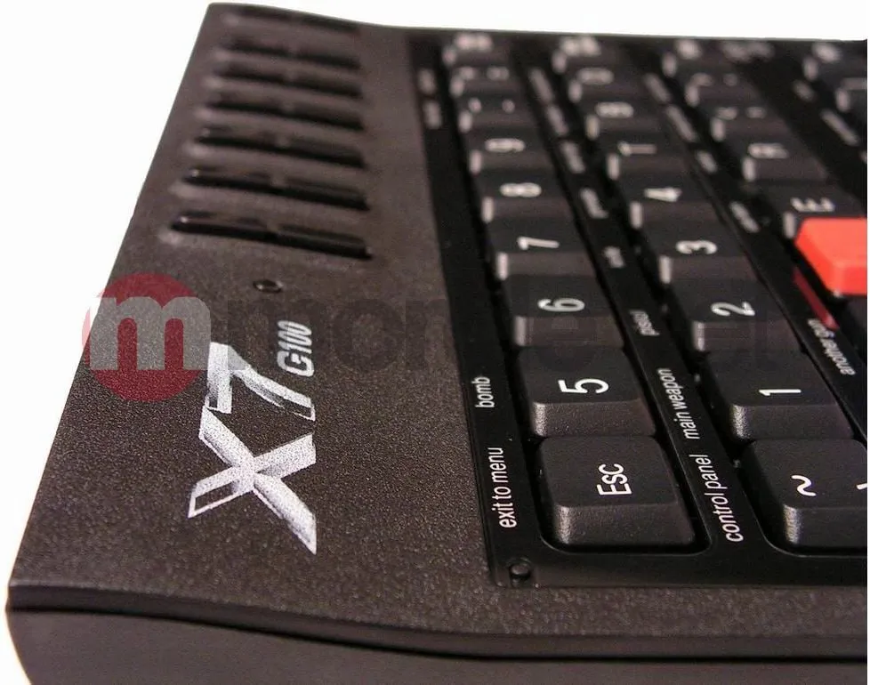 Tastierë gaming A4tech G100, me kabllo USB, kompakte, e zezë - 2