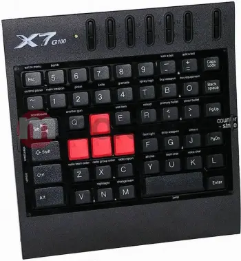 Tastierë gaming A4tech G100, me kabllo USB, kompakte, e zezë