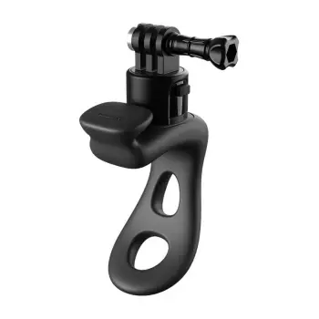 Mbajtëse dore për kamera aksioni TELESIN Quick Release, silikon i butë, kompatibile GoPro Insta360 DJI, e zezë