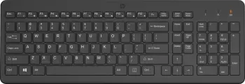 Tastierë wireless HP 220, 2.4 GHz, gjermane, e zezë