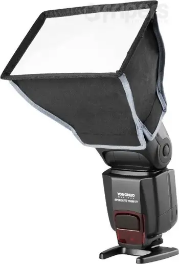 Softbox Aurora Microbox SS për blic kamere, 10x14 cm, i zi