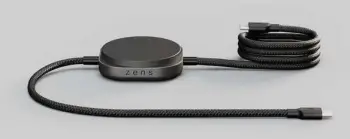 Kabllo karikimi ZENS USB C në USB C Pro 2, karikues wireless magnetik 15W, 240W, e zezë