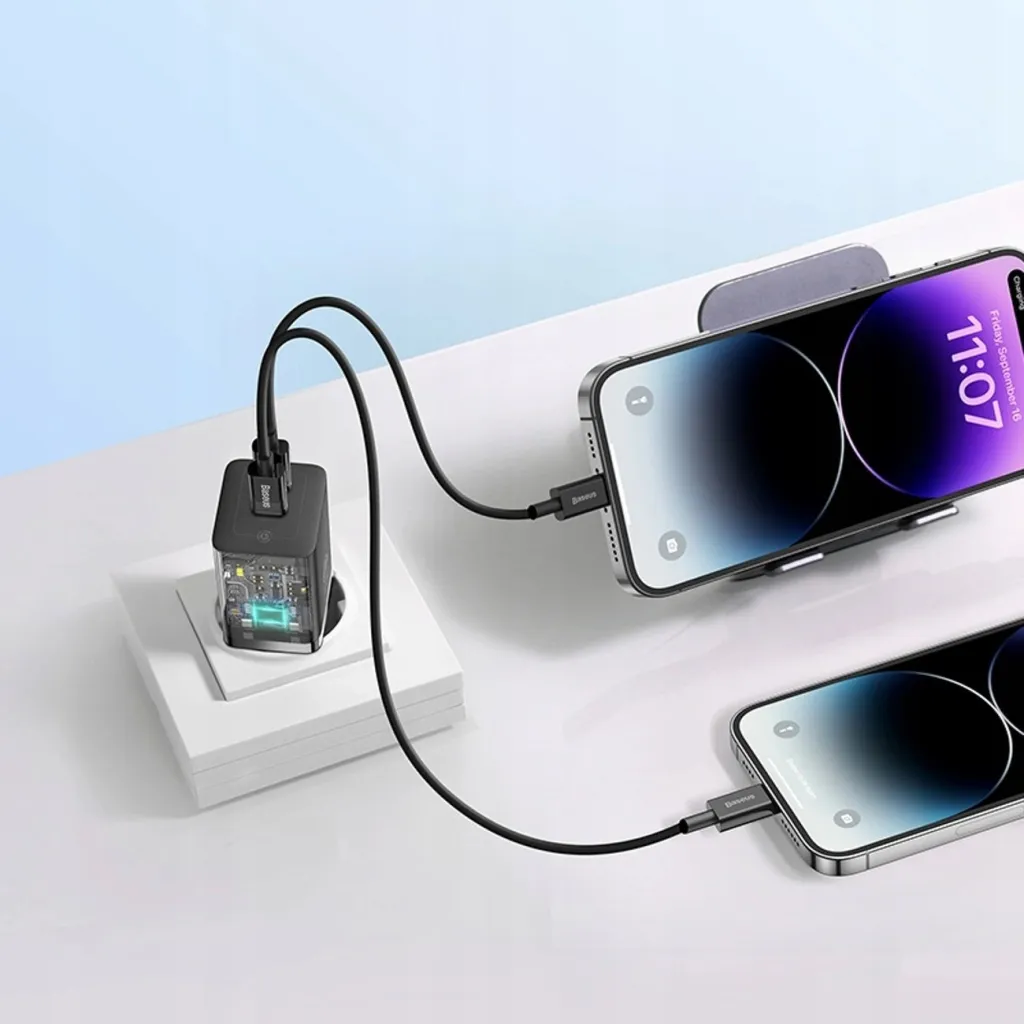 Karikues muri Baseus GaN5 Pro, 40W, 2xUSB C, i zi - 4