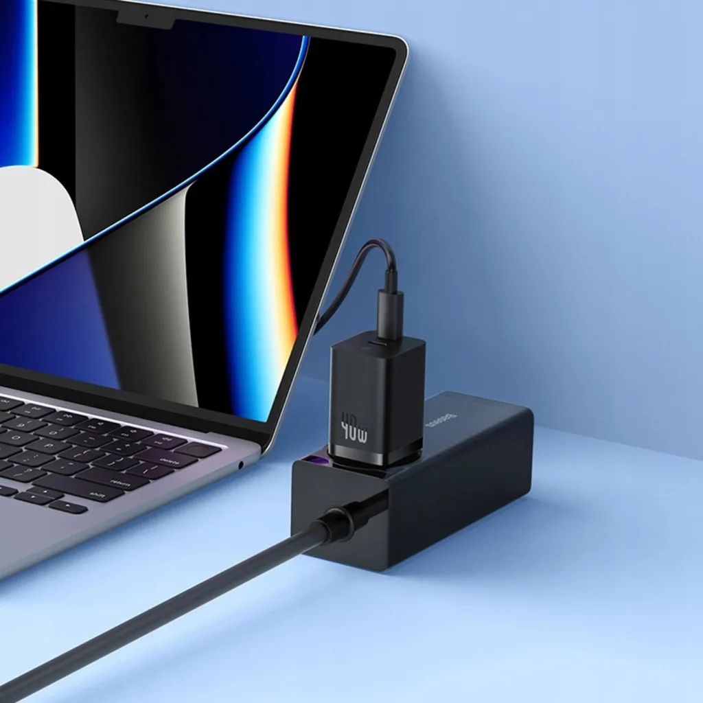 Karikues muri Baseus GaN5 Pro, 40W, 2xUSB C, i zi - 5