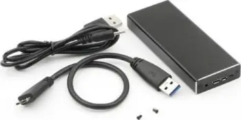 Kuti e jashtme SSD MicroStorage MSUB2340, MacBook Air Pro Retina 2013 2015, USB 3.0, alumini, e zezë