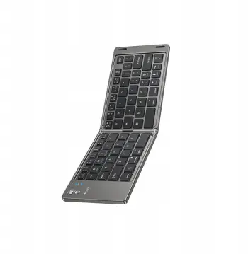 Tastierë Bluetooth YESIDO KB27, palosëse, layout anglisht arabisht, gri e errët