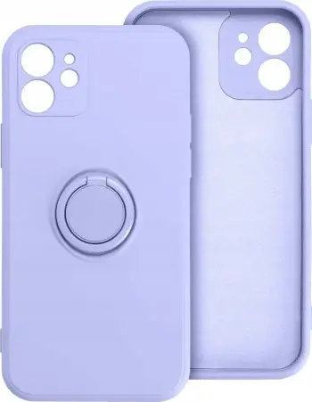 Mbulesë silikoni Forcell me unazë për iPhone 16 Pro Max, mat, vjollcë