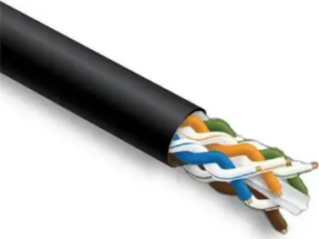 Kabllo rrjeti Digitus DK-O-U5E CAT5E UTP, outdoor, 1x305m, e zezë