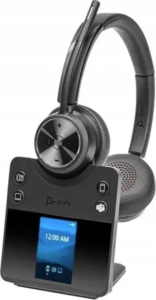 Kufje pa tela HP Poly Savi 7420 Office Stereo, DECT 1880–1900 MHz, Microsoft Teams Certified, të zeza
