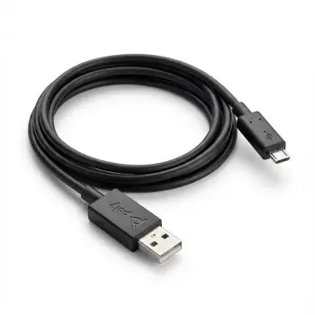 Kabllo Poly USB A në Micro USB, 1.5m, e zezë