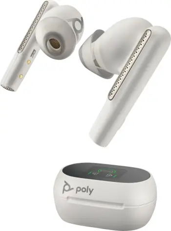 Kufje wireless Poly Voyager Free 60, Microsoft Teams, true wireless, të bardha