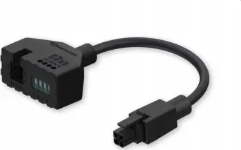 Adapter energjie Teltonika PR5MEC21, 4 PIN në 4 PIN, për përdorim të brendshëm, i zi