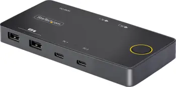 KVM switch StarTech 2 porta, USB C, HDMI 4K 60Hz, Power Delivery 100W