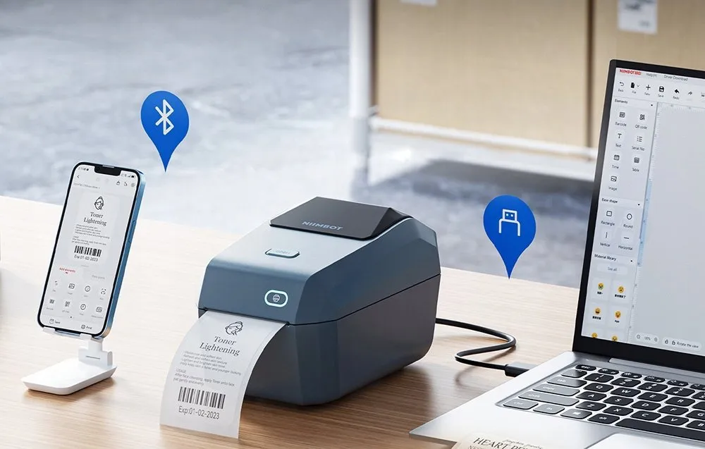 Printer etiketash Niimbot K3, termik, Bluetooth USB C, blu - 5
