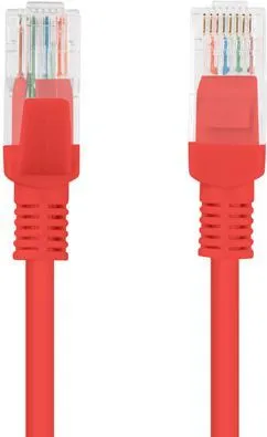 Kabllo patchcord Lanberg, Cat5e, pa mbrojtje, 15 m, e kuqe - 1