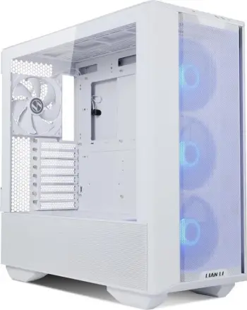Kuti kompjuteri Lian Li Lancool III RGB, ATX Mid Tower, xham i temperuar, e bardhë