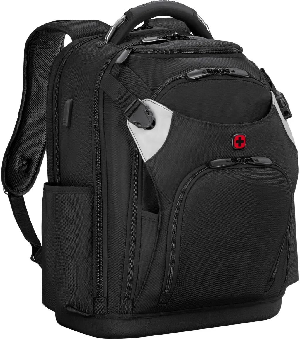 Çantë shpine për laptop Wenger 653722, 17", e zezë - 1