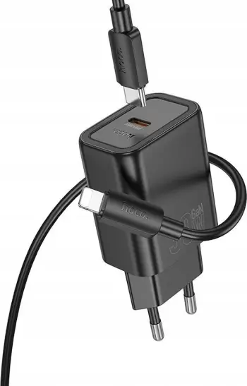 Karikues muri Hoco N62, 30W PD QC, me kabllo USB C në Lightning, i bardhë