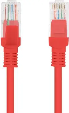 Kabllo patchcord Lanberg, Cat6, i pambrojtur, 3m, i kuq (PCU6-10CC-0300-R)
