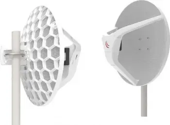 Antenë me tel Wireless Wire Dish Mikrotik, e bardhë