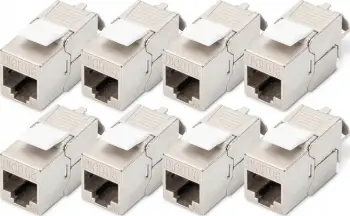 Modul Keystone Digitus CAT 6A, i mbrojtur, pa vegla, gri