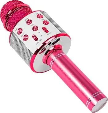 Mikrofon karaoke BLOW PRM402, wireless, me Bluetooth, rozë