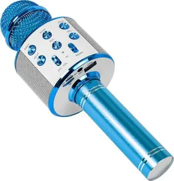 Mikrofon karaoke Blow PRM402, pa tela, Bluetooth, blu