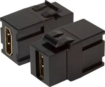 Modul keystone HDMI EFB Elektronik EB520V2, i sheshtë, i zi