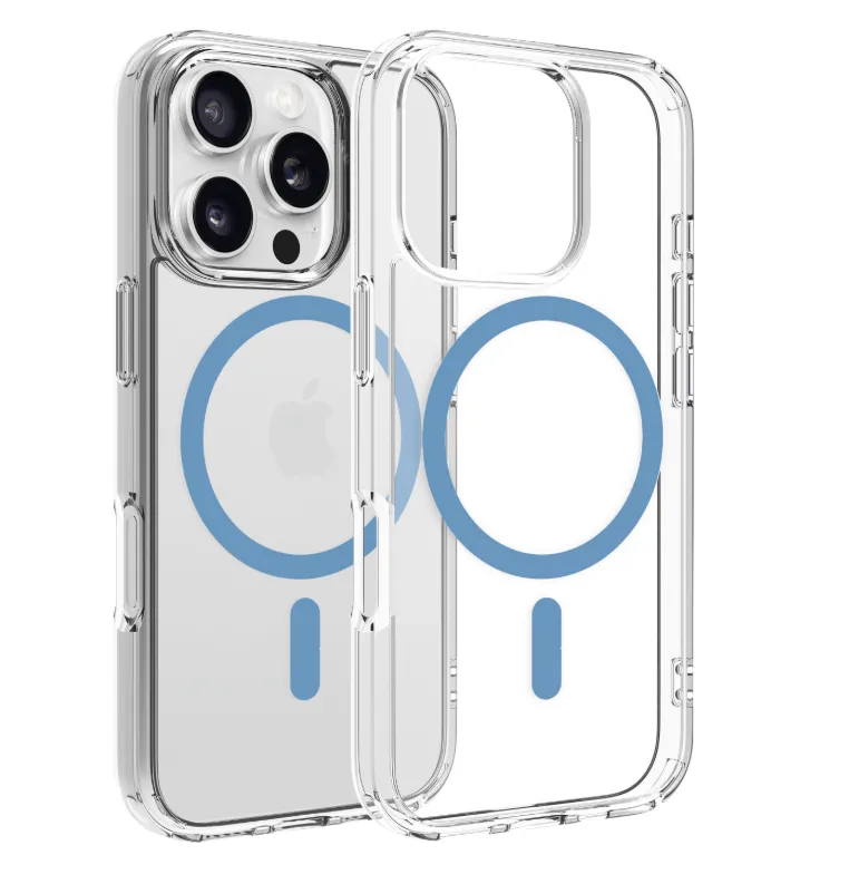 Dviced MagSafe iPhone 16 Pro Clear Case, Blue - 1