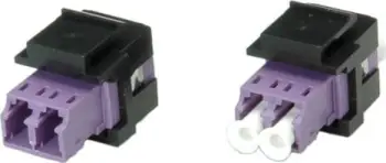 Adapter keystone ROLINE LC LC Duplex, multimode OM4, plastik