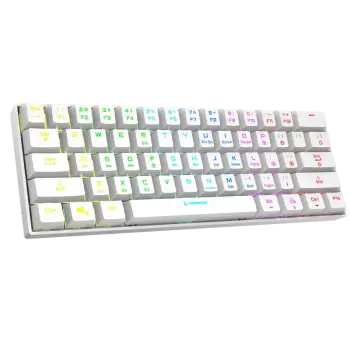 Tastierë Mekanike Rampage Atom KB‑RX63 B – E Bardhë