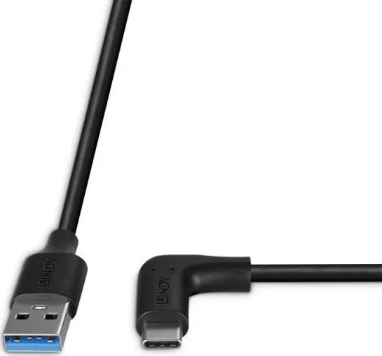 Kabllo USB LINDY 1.5m, USB 3.2 Type A në Type C, kënd 90° - 4