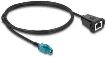 Kabllo Car HiFi Delock, HSD Z femër në RJ45 femër, 1m, e zezë