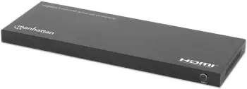 Ndarës HDMI Manhattan 208451, 8 porte, 4K 60Hz, me downscaling, i zi