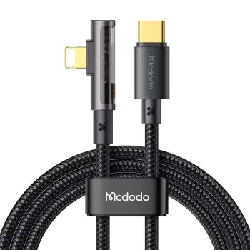 Kabllo karikimi Mcdodo Prism USB C në Lightning, 36W, 1.2m, i zi