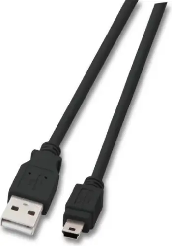 Kabllo USB EFB, USB-A-miniUSB, 1.8 m, e zezë