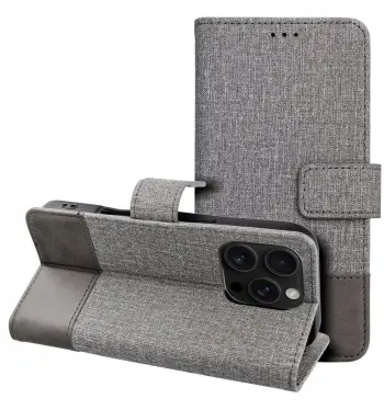 Futrollë telefoni OEM GOMMA Book, për Samsung Galaxy S25 FE, magnetike, gri