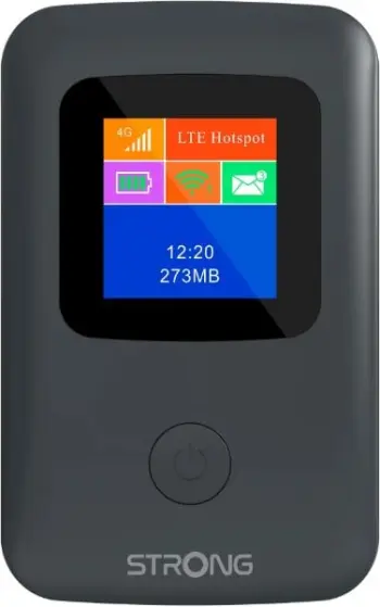 Modem WiFi portabël Strong 4G 150C, ekran me ngjyra, LTE, i zi