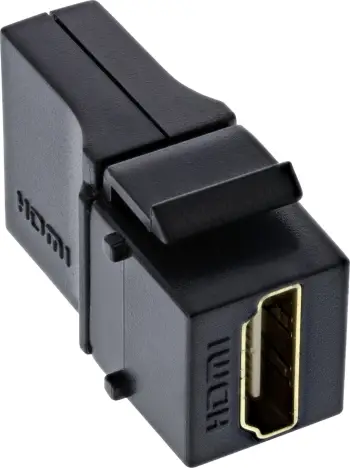 Modul HDMI Keystone InLine, 4K 60Hz, këndor, i zi