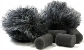 Mbrojtës ere për mikrofon lavalier Rycote 065502, palë, furry, gri
