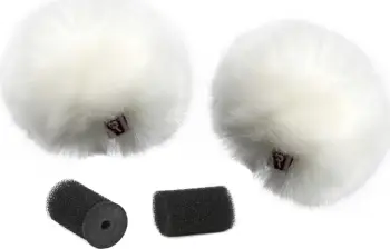Mbrojtëse ere për mikrofon lavalier Rycote, set 2 copë, e bardhë