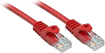 Kabllo rrjeti LINDY 48187, RJ45 CAT 6 U UTP, 10m, e kuqe