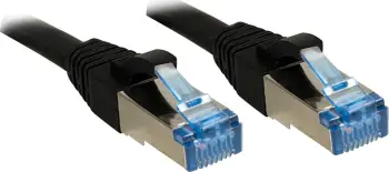 Kabllo rrjeti Lindy Patch Cable Cat6A, S/FTP, 3m, e zezë