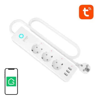 Prizë intelligente WiFi Gosund P1 Plus, 4x AC, 3x USB, e bardhë